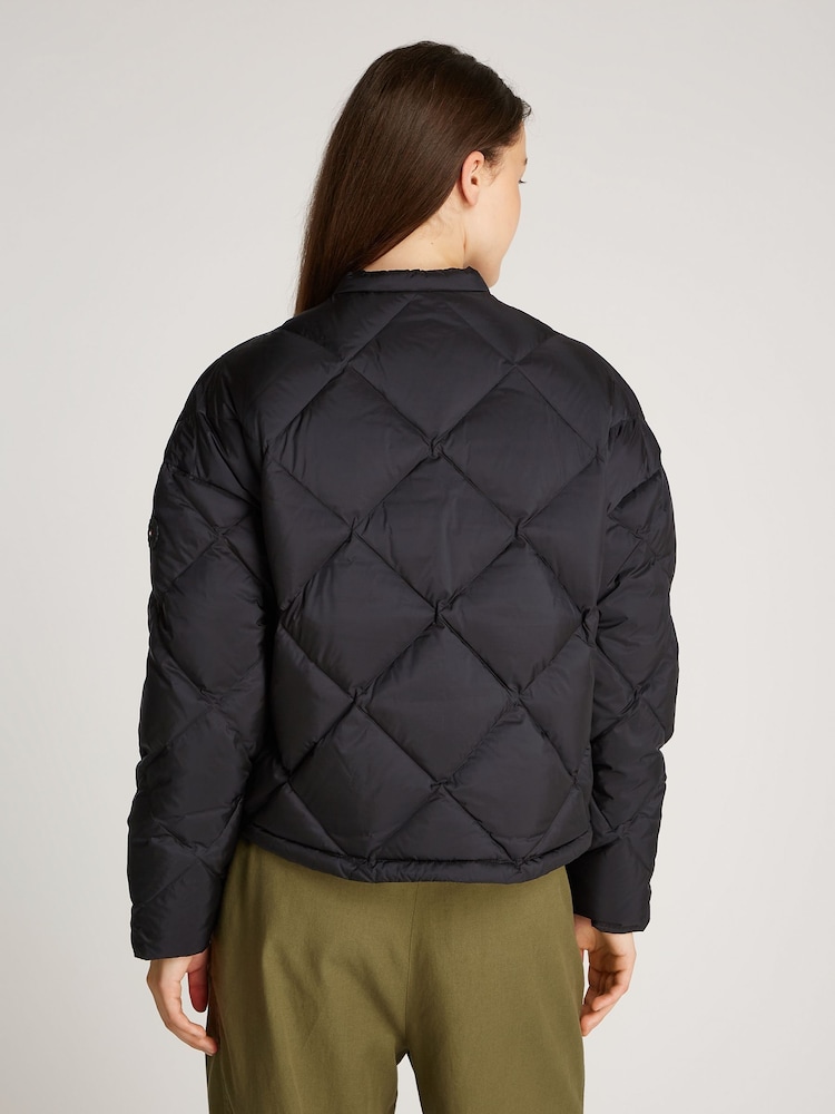 Tommy Hilfiger Black Hoodie With Drawstring And Embroidered Logo - Image 2 of 6