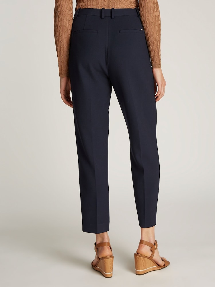 Tommy Hilfiger Blue Slim Straight Trousers - Image 2 of 6