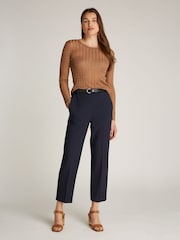 Tommy Hilfiger Blue Slim Straight Trousers - Image 3 of 6