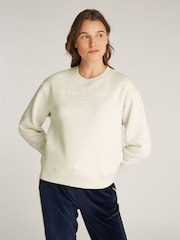 Tommy Hilfiger Natural Regular Fit Modern Crew Neck Sweatshirt - Image 1 of 6