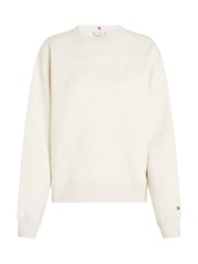 Tommy Hilfiger Natural Regular Fit Modern Crew Neck Sweatshirt - Image 5 of 6