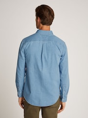 Tommy Hilfiger Blue Regular Fit Denim 100% Cotton Shirt - Image 2 of 6