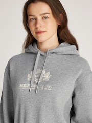 Tommy Hilfiger Grey Regular Fit Varsity Hoodie - Image 3 of 6