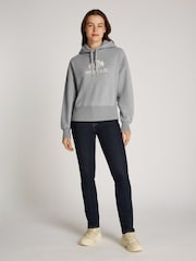 Tommy Hilfiger Grey Regular Fit Varsity Hoodie - Image 4 of 6