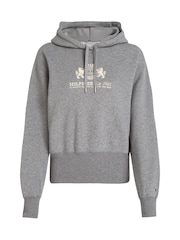 Tommy Hilfiger Grey Regular Fit Varsity Hoodie - Image 5 of 6