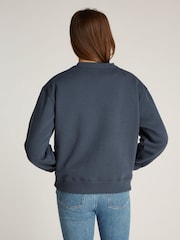 Tommy Hilfiger Blue Regular Fit Modern Crew Neck Sweatshirt - Image 2 of 6
