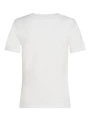 Tommy Hilfiger Natural Curve Slim Cody Crew Neck 100% Cotton T-Shirt - Image 2 of 3