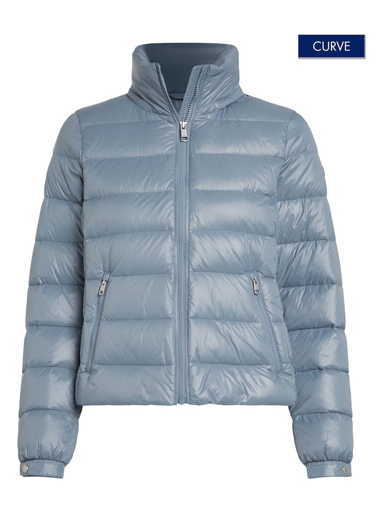Tommy Hilfiger Blue Curve Down Feminine Gloss Jacket - Image 1 of 2