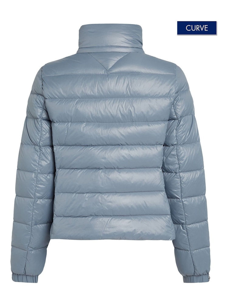 Tommy Hilfiger Blue Curve Down Feminine Gloss Jacket - Image 2 of 2