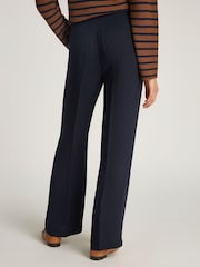 Tommy Hilfiger Blue Relaxed Straight Crepe Trousers - Image 2 of 6