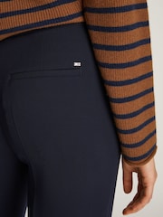 Tommy Hilfiger Blue Relaxed Straight Crepe Trousers - Image 3 of 6