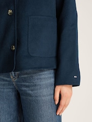 Tommy Hilfiger Blue Wool Bomber Jacket - Image 3 of 6