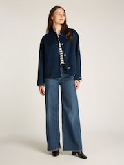 Tommy Hilfiger Blue Wool Bomber Jacket - Image 4 of 6