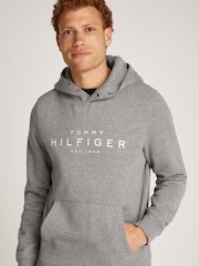 Tommy Hilfiger Grey Regular Fit Hoodie - Image 3 of 6