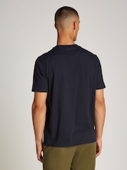 Tommy Hilfiger Blue Regular Fit 100% Cotton T-Shirt - Image 2 of 6