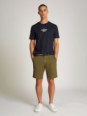 Tommy Hilfiger Blue Regular Fit 100% Cotton T-Shirt - Image 3 of 6