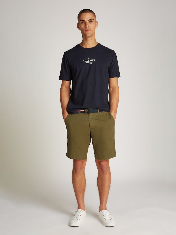 Tommy Hilfiger Blue Regular Fit 100% Cotton T-Shirt - Image 3 of 6