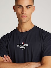 Tommy Hilfiger Blue Regular Fit 100% Cotton T-Shirt - Image 4 of 6