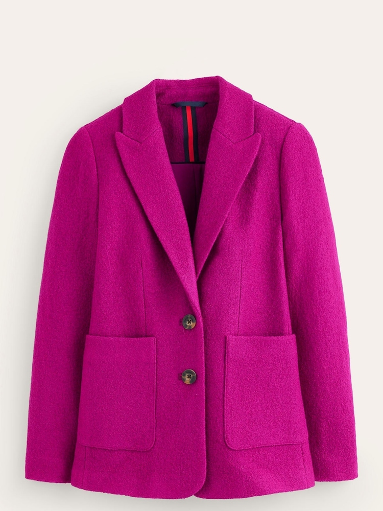 Boden Purple Marylebone Textured Blazer - Image 6 of 6 Boden Purple Marylebone Textured Blazer - Image 6 of 6
