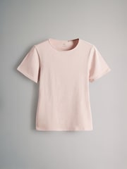 The Set Slate Grey/Dark Pink/Pink/Cream/Grey Marl 5 Pack Short Sleeve Fitted Crew Neck T-Shirts - Image 5 of 8
