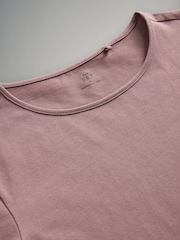 The Set Slate Grey/Dark Pink/Pink/Cream/Grey Marl 5 Pack Short Sleeve Fitted Crew Neck T-Shirts - Image 7 of 8