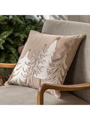 Gallery Home Natural Pearly Tree Scene 100% Cotton Cushion 450x450mm - Image 1 of 4