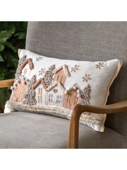 Gallery Home Green Pearly Houses Cushion 300x500mm - Image 1 of 4