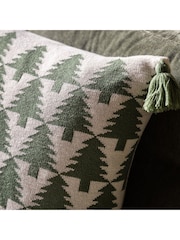 Gallery Home Green Knit Tree Cushion 450x450mm - Image 2 of 4