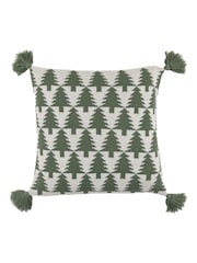 Gallery Home Green Knit Tree Cushion 450x450mm - Image 3 of 4
