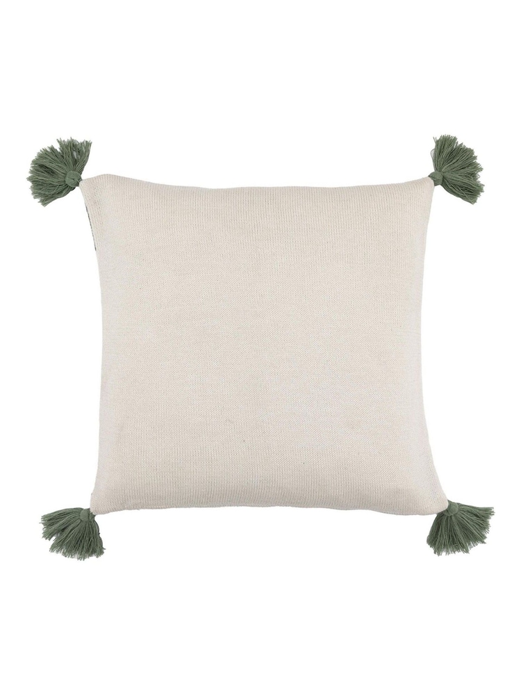 Gallery Home Green Knit Tree Cushion 450x450mm - Image 4 of 4 Gallery Home Green Knit Tree Cushion 450x450mm - Image 4 of 4