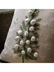 Gallery Home Green Forest Xmas Tree 100% Cotton Cushion 450x450mm - Image 4 of 4