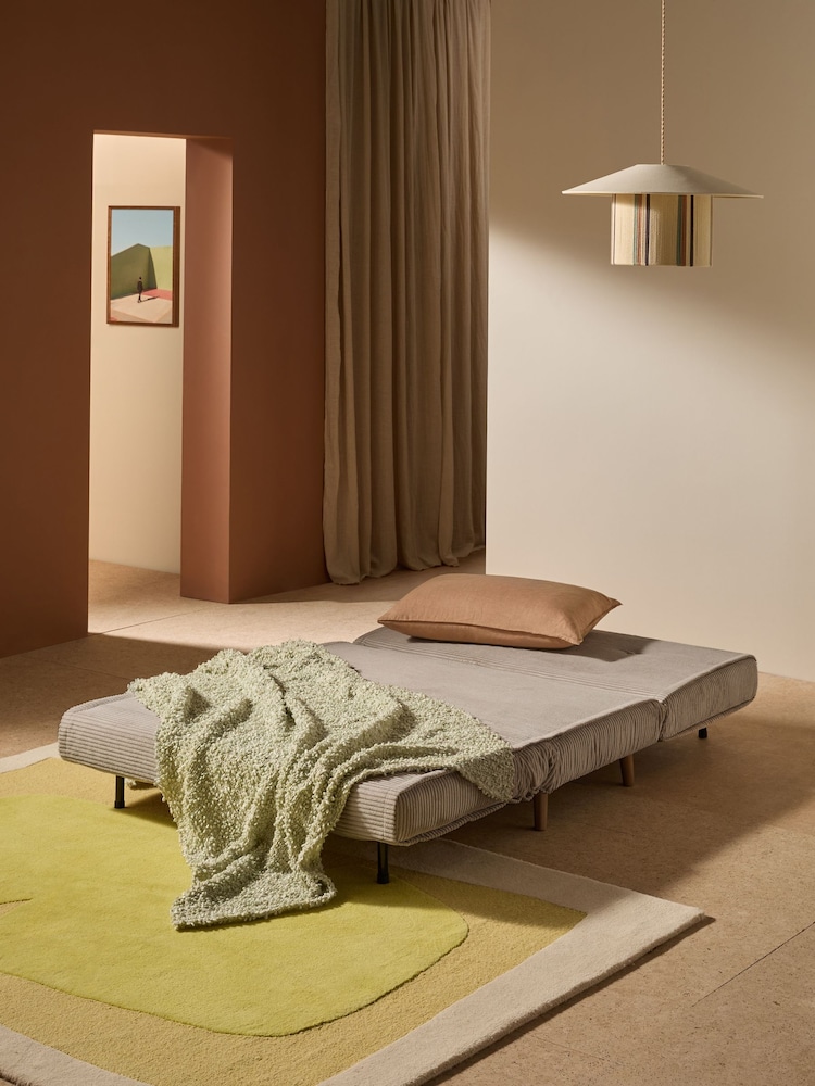 MADE.COM Natural Corduroy Haru 2 Seater Sofa Bed - Image 2 of 7