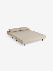 MADE.COM Mink Brown Natural Large Haru 2 Seater Sofa Bed - Image 5 of 7
