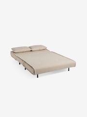 MADE.COM Mink Brown Natural Haru 2 Seater Sofa Bed - Image 6 of 7