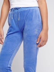 Sky Blue - Juicy Couture Girls Diamanté Bootcut Joggers - Изображение 2 из 7