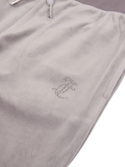 رمادي - بنطلون رياضي مرصّع بقصّة مناسبة للأحذية الطويلة للبنات من Juicy Couture - صورة 7 من 7