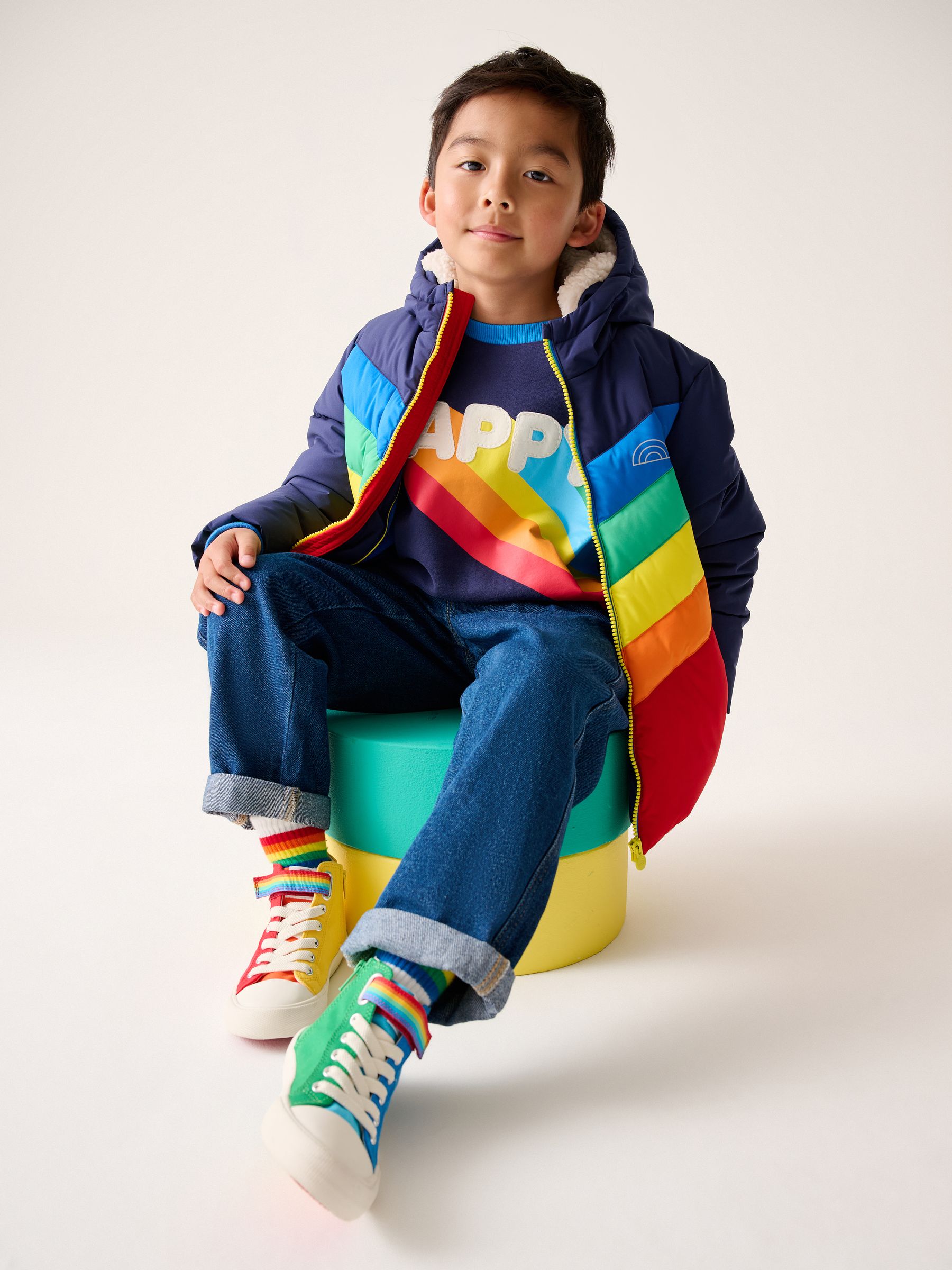 Buy Little Bird by Jools Oliver Multi Bright Chevron Shower