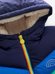 Little Bird by Jools Oliver Multi Bright Chevron Shower Resistant Padded Coat - Image 5 of 7