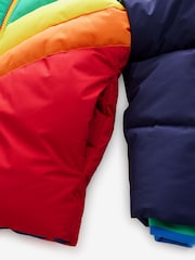 Little Bird by Jools Oliver Multi Bright Chevron Shower Resistant Padded Coat - Image 6 of 7
