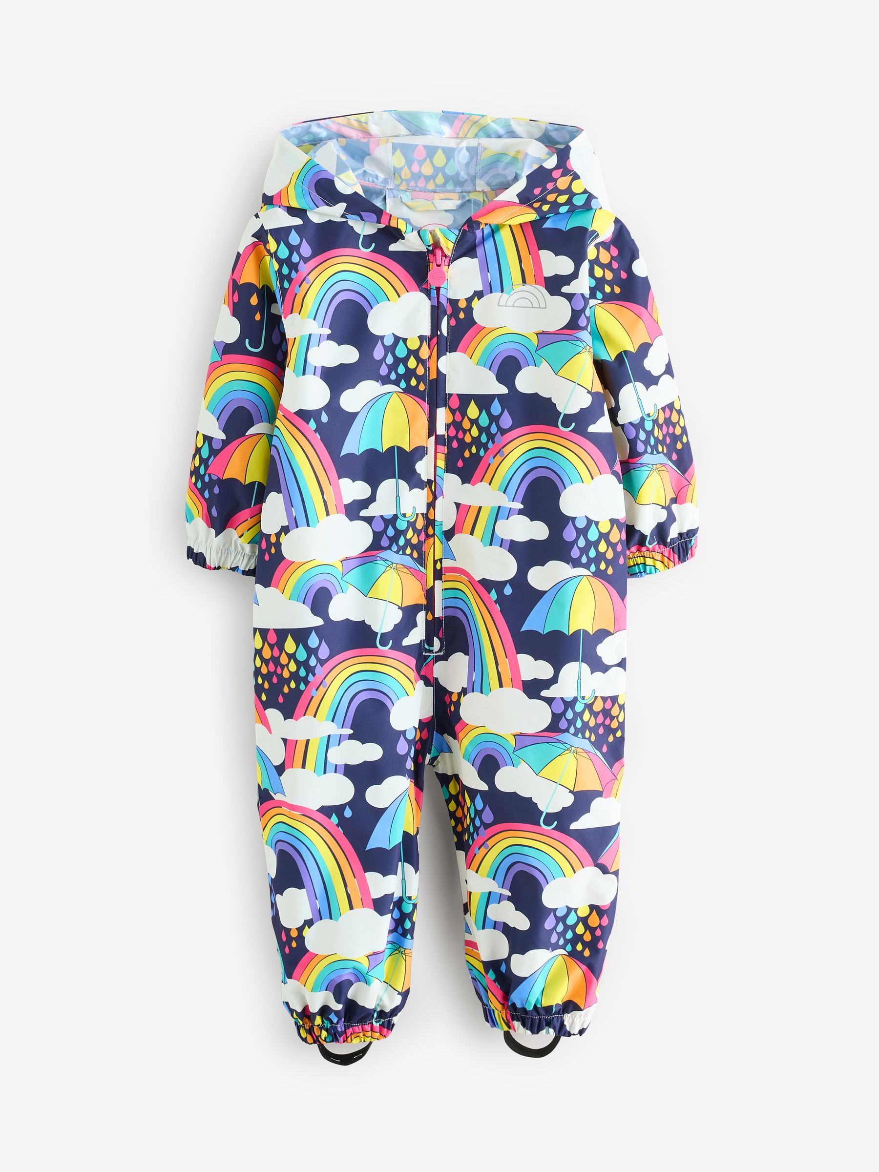 Buy Little Bird by Jools Oliver Navy Rainbow Waterproof Puddlesuit