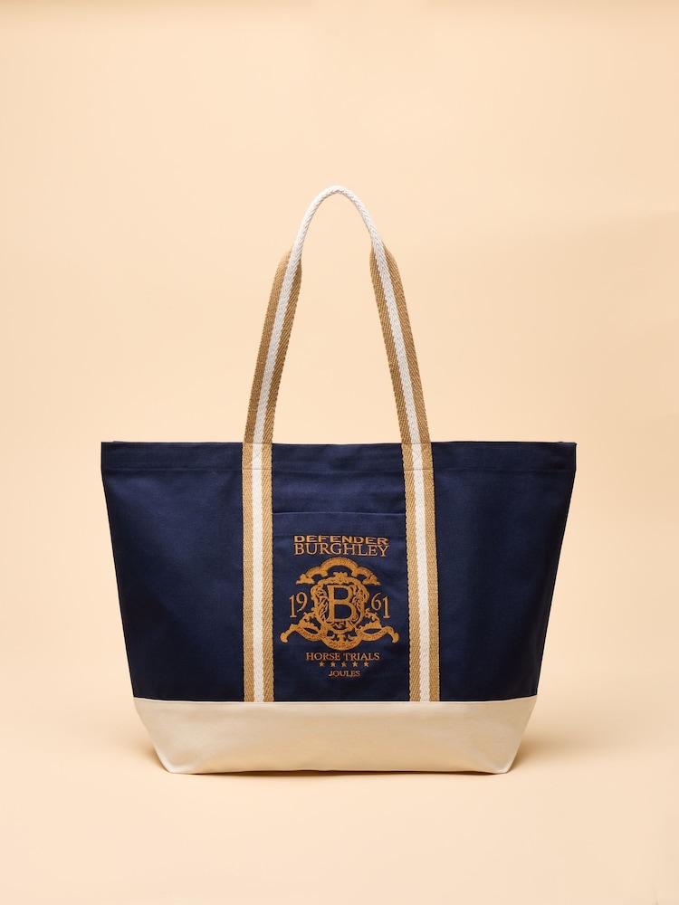 Joules Official Burghley Navy Tote Bag - Image 1 of 7