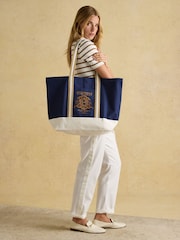 Joules Official Burghley Navy Tote Bag - Image 3 of 7