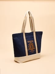Joules Official Burghley Navy Tote Bag - Image 4 of 7
