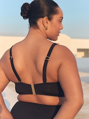Black F-K Twist Bandeau Wired Bikini Top - Image 2 of 11