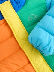 Little Bird by Jools Oliver Multi Bright Colourblock Shower Resistant Padded Coat - Image 10 of 14