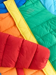 Little Bird by Jools Oliver Multi Bright Colourblock Shower Resistant Padded Coat - Image 9 of 14