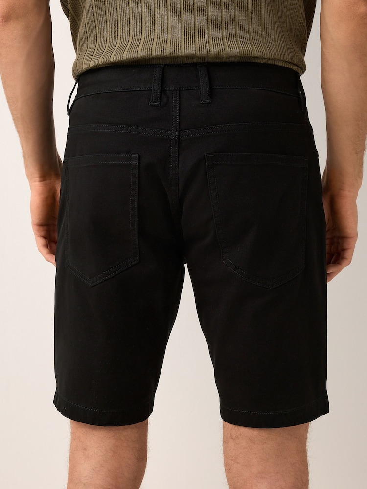 Black Motionflex 5 Pocket Chino Shorts - Image 2 of 8