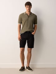 Black Motionflex 5 Pocket Chino Shorts - Image 3 of 8