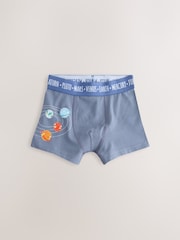 Blue Space Print Boxers Trunks 5 Pack (1.5-16yrs) - Image 6 of 9