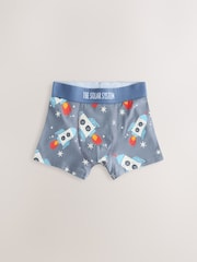 Blue Space Print Boxers Trunks 5 Pack (1.5-16yrs) - Image 7 of 9